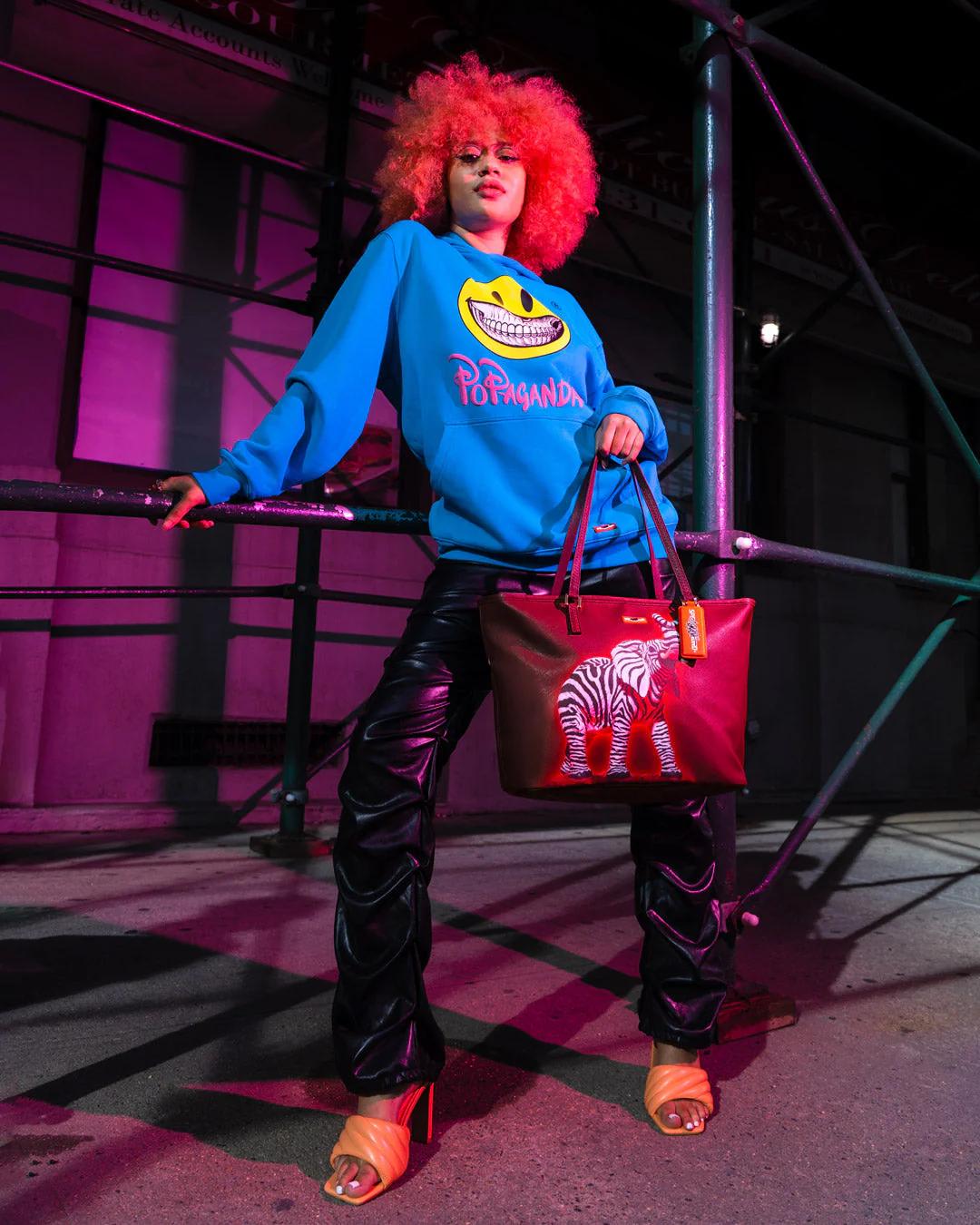 ZEBRA ELEPHANT RON ENGLISH COLLAB TOTE | Sprayground Essential