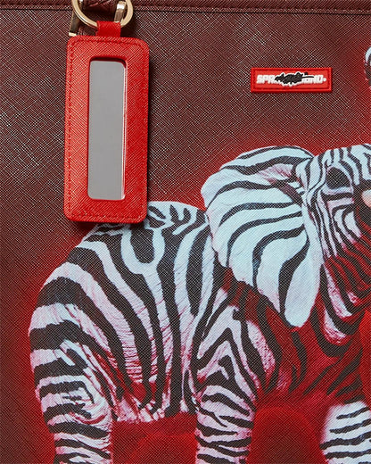 ZEBRA ELEPHANT RON ENGLISH COLLAB TOTE | Sprayground Essential