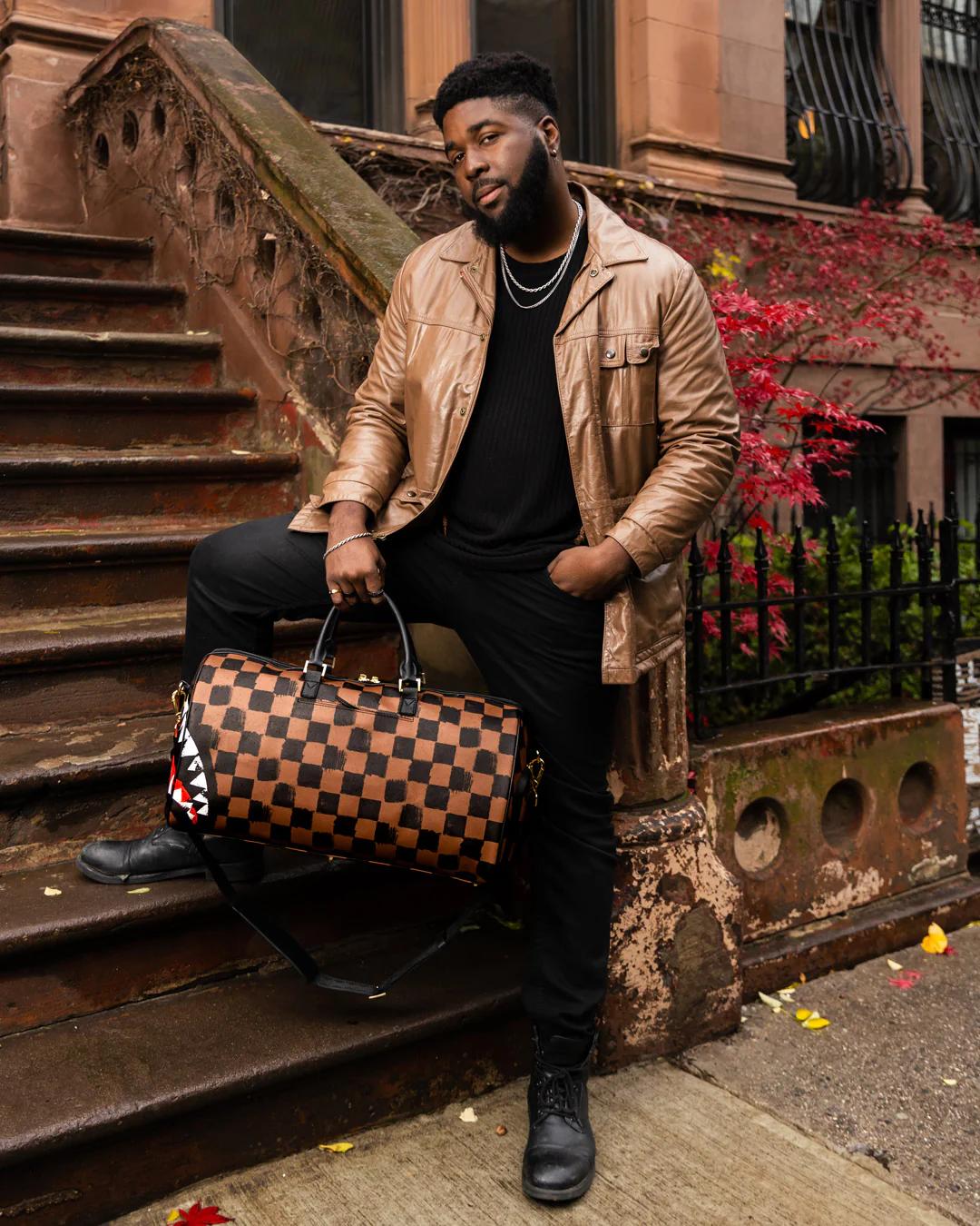 SHARKS IN PARIS VANQUISH DUFFLE | Sprayground Exclusive