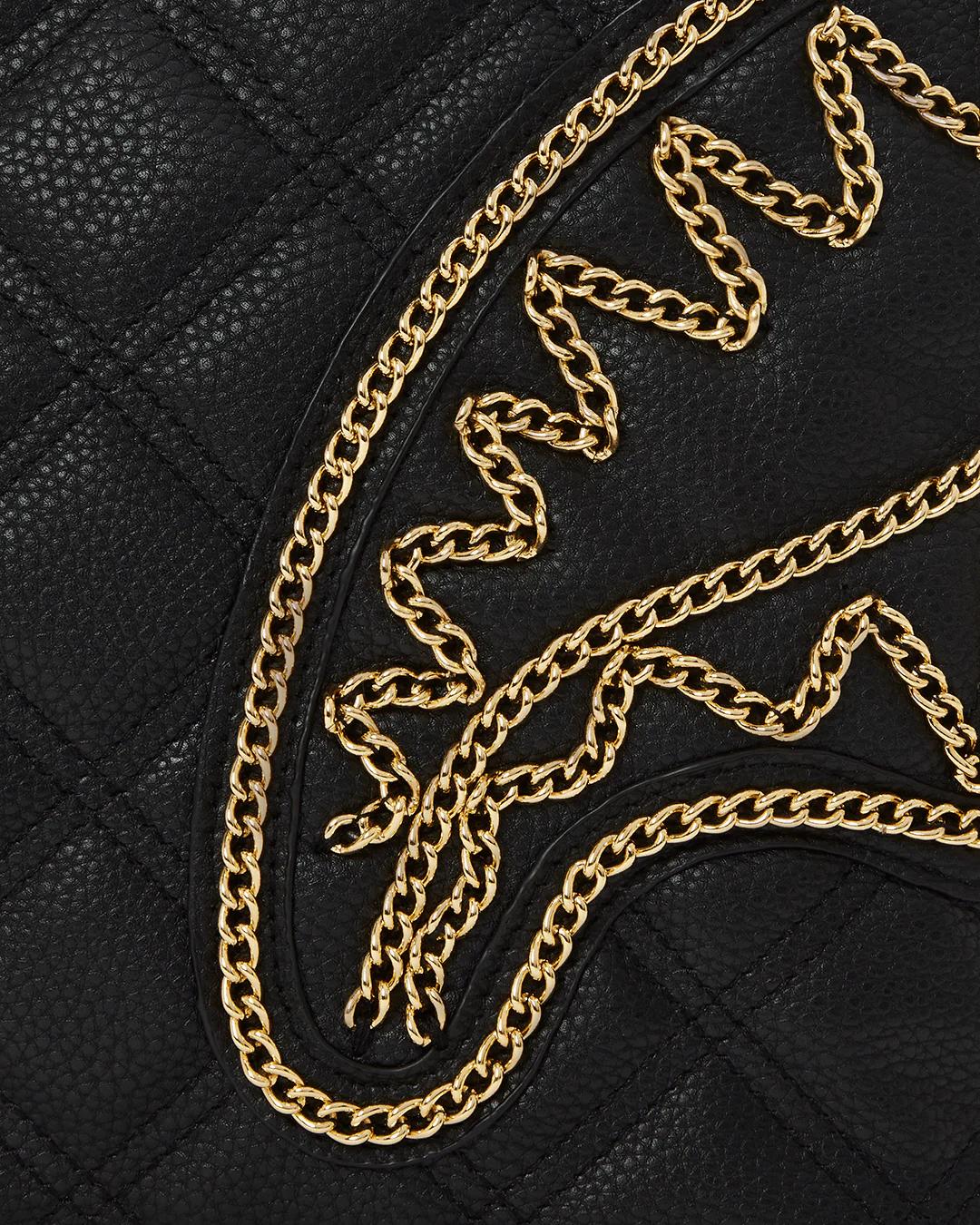 NOIR QUILT GOLD CHAIN SHARK TOTE | Sprayground Recommended