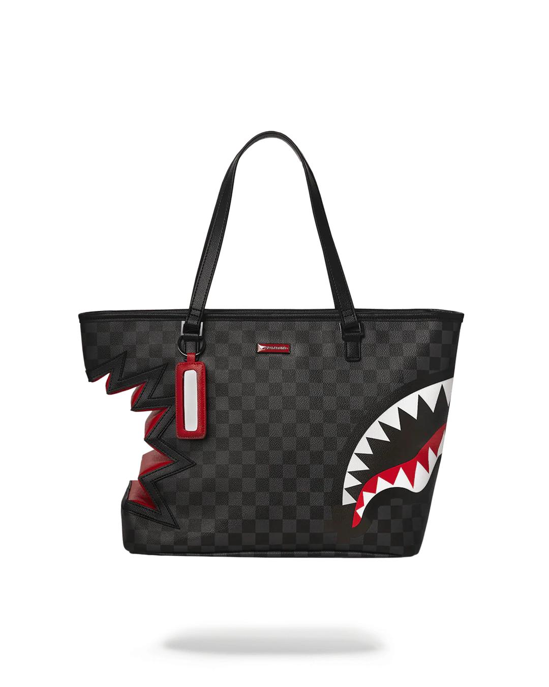 SHARK BITE SHARKS IN PARIS GRAY TOTE | Sprayground Featured