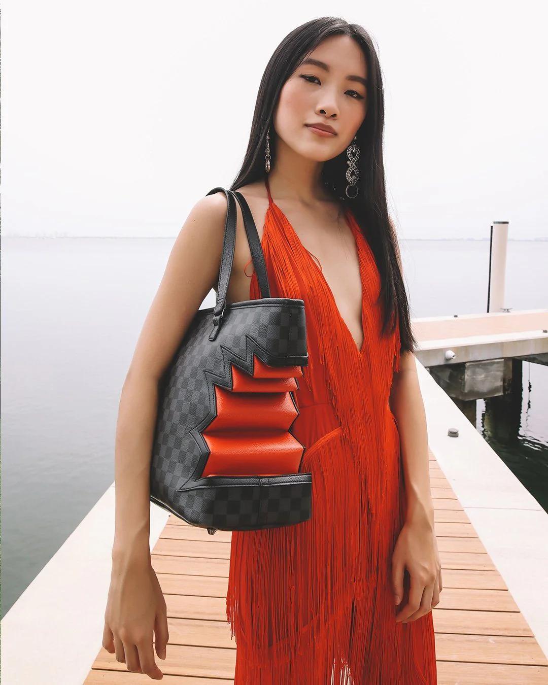 SHARK BITE SHARKS IN PARIS GRAY TOTE | Sprayground Featured