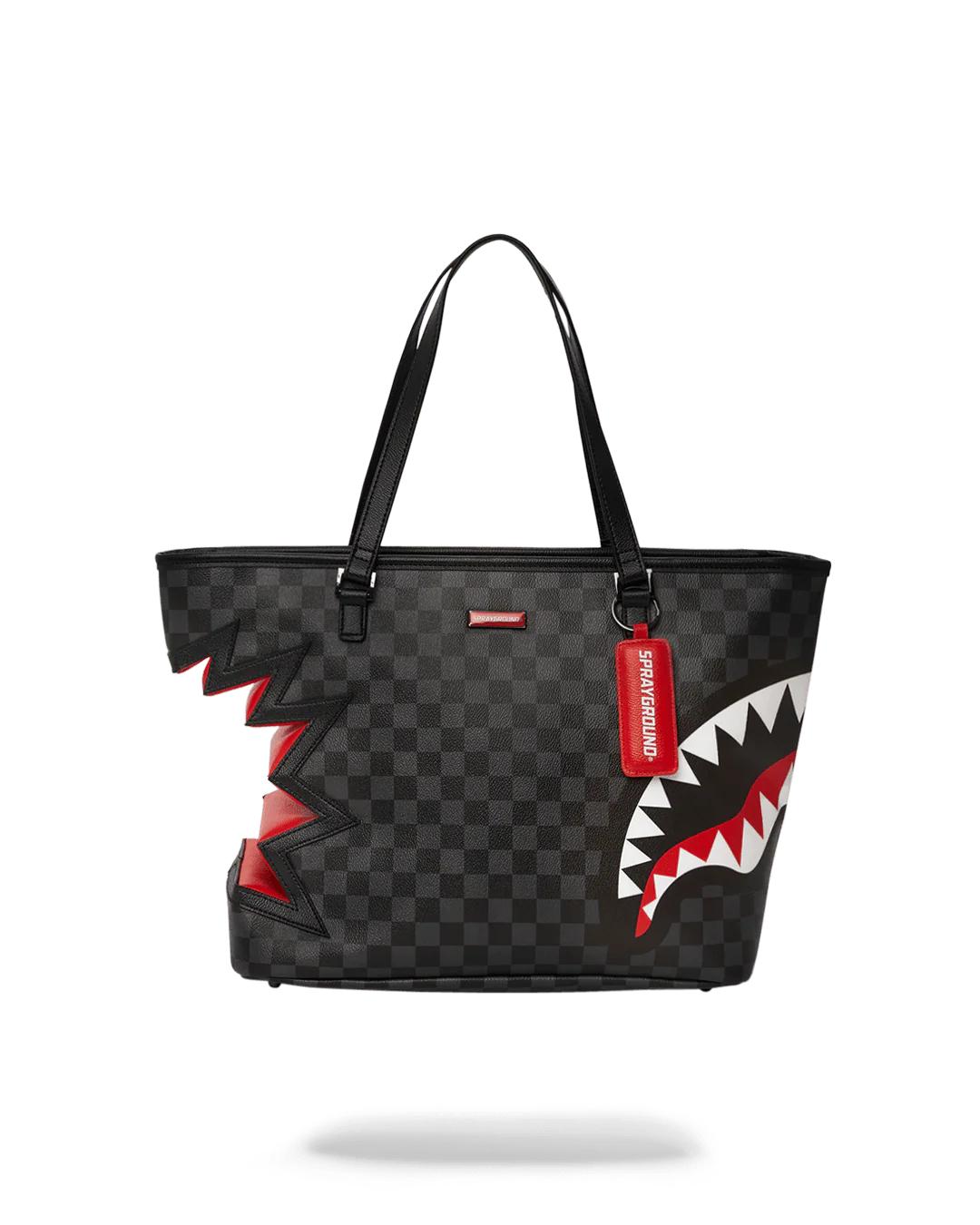 SHARK BITE SHARKS IN PARIS GRAY TOTE | Sprayground Featured