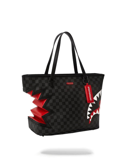 SHARK BITE SHARKS IN PARIS GRAY TOTE | Sprayground Featured