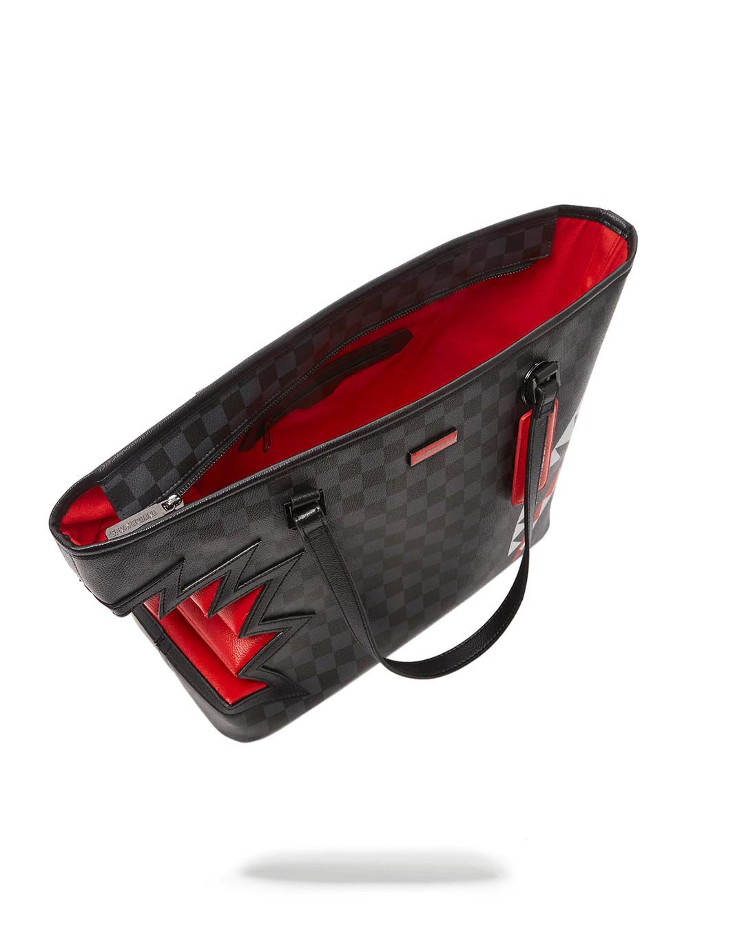 SHARK BITE SHARKS IN PARIS GRAY TOTE | Sprayground Featured