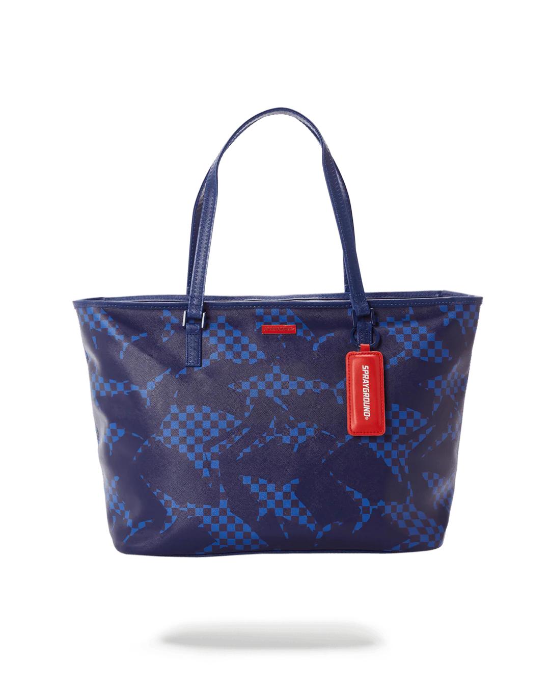 SHARK CHECK (BLUE) TOTE | Sprayground Essential