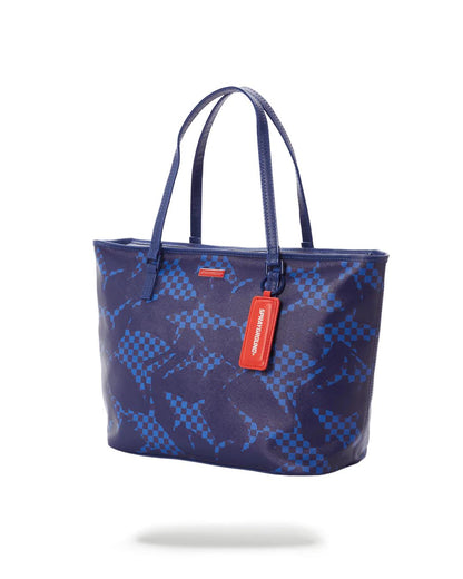 SHARK CHECK (BLUE) TOTE | Sprayground Essential