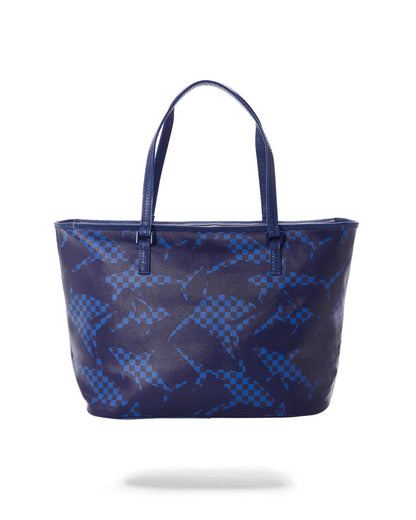 SHARK CHECK (BLUE) TOTE | Sprayground Essential