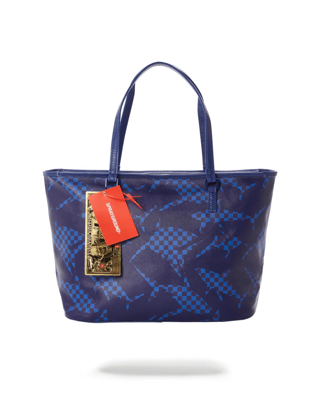 SHARK CHECK (BLUE) TOTE | Sprayground Essential