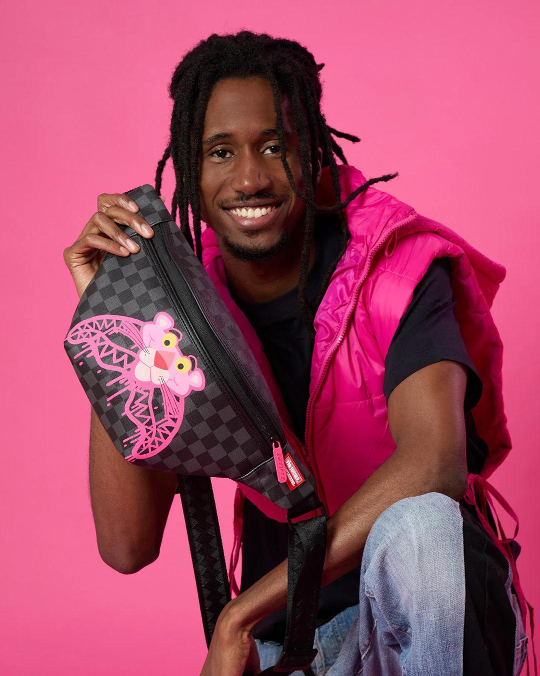 PINK PANTHER DIAMOND SHARK SAVVY CROSSBODY | Sprayground Signature