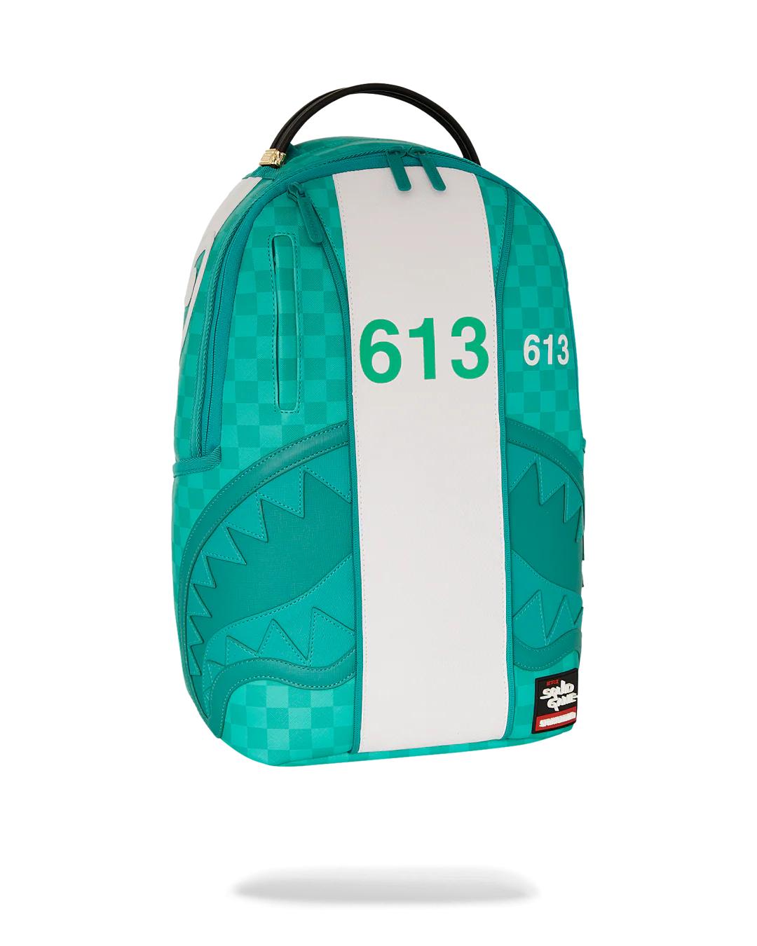 SQUID GAME COLLAB JUMPSUIT BACKPACK | Sprayground New