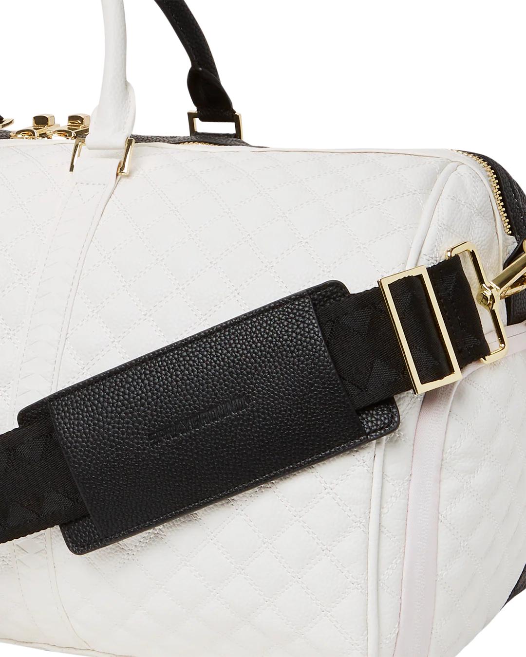 LEVELED UP SPLIT QUILT SHARK DUFFLE | Sprayground Classic