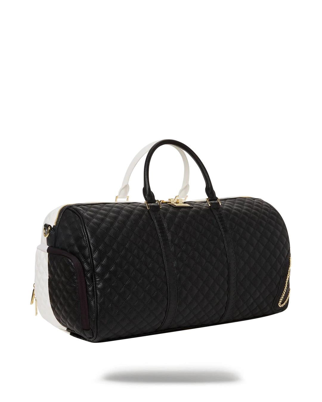 LEVELED UP SPLIT QUILT SHARK DUFFLE | Sprayground Classic