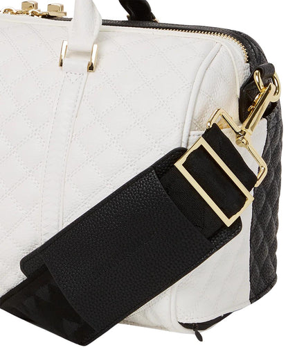 LEVELED UP SPLIT QUILT SHARK MINI DUFFLE | Sprayground Essential