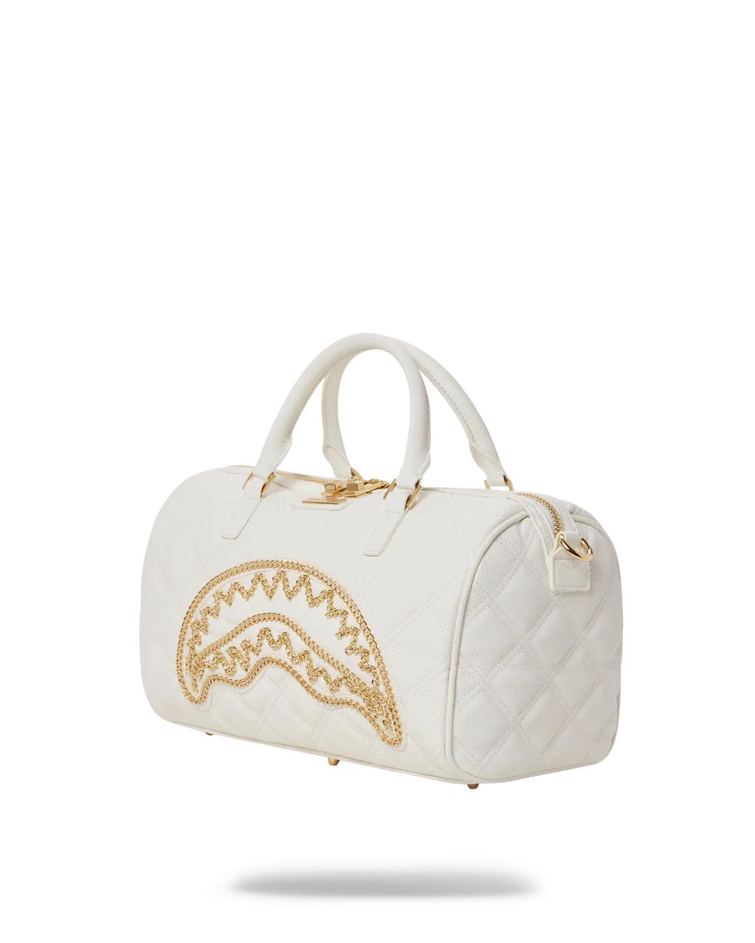 RIVIERA LE BLANC GOLD CHAIN SHARK MINI DUFFLE | Sprayground Latest