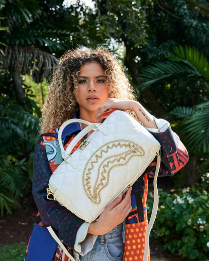 RIVIERA LE BLANC GOLD CHAIN SHARK MINI DUFFLE | Sprayground Latest