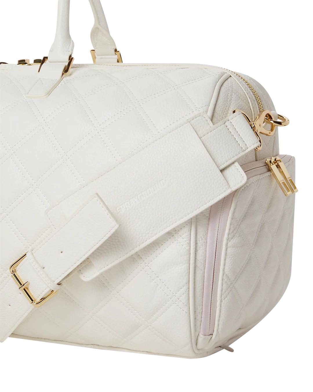 RIVIERA LE BLANC GOLD CHAIN SHARK DUFFLE | Sprayground Quality