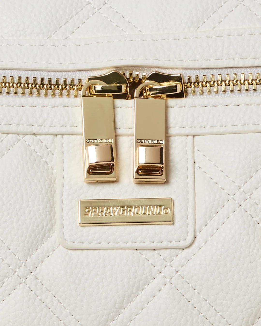 RIVIERA LE BLANC GOLD CHAIN SHARK DUFFLE | Sprayground Quality