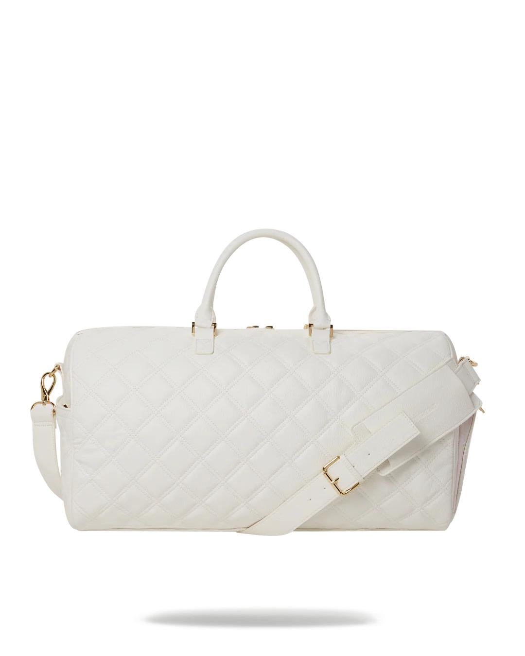 RIVIERA LE BLANC GOLD CHAIN SHARK DUFFLE | Sprayground Quality