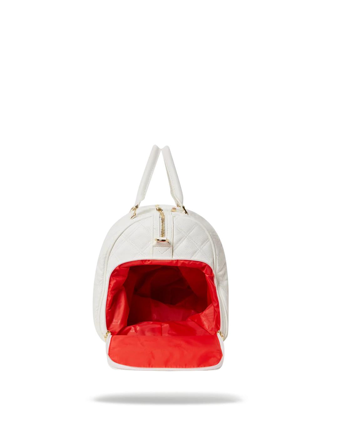 RIVIERA LE BLANC GOLD CHAIN SHARK DUFFLE | Sprayground Quality