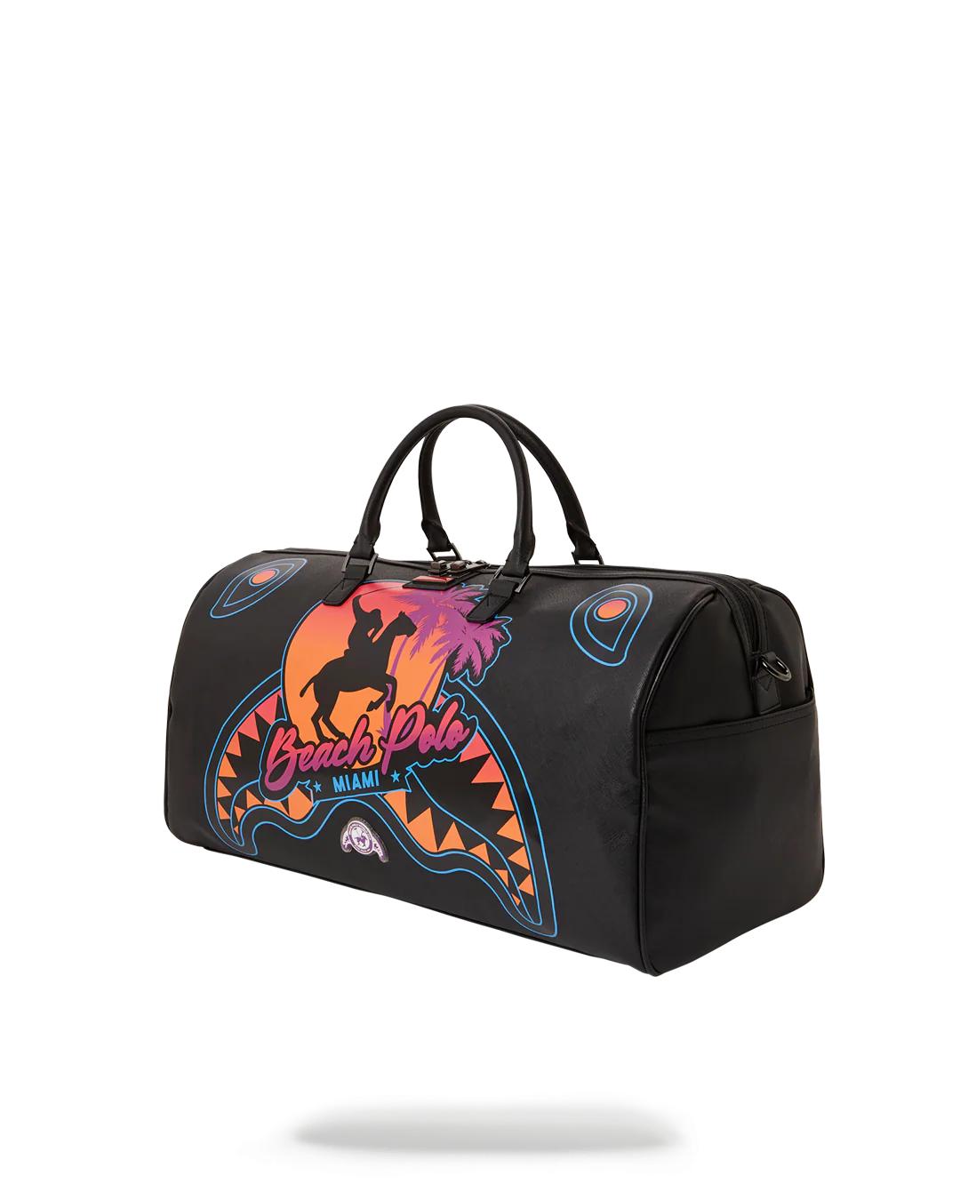 MIAMI BEACH POLO COLLAB DUFFLE (BLACK) | Sprayground Recommended