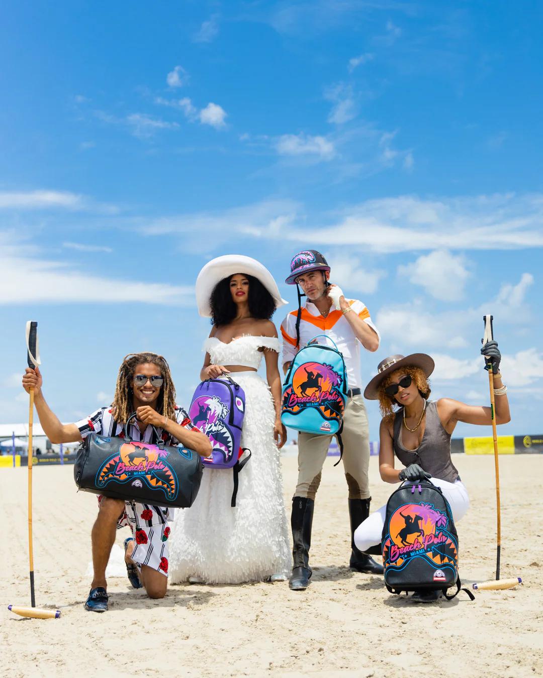MIAMI BEACH POLO COLLAB DUFFLE (BLACK) | Sprayground Recommended