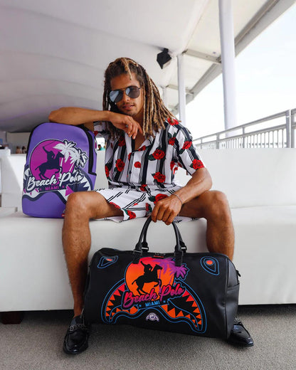 MIAMI BEACH POLO COLLAB DUFFLE (BLACK) | Sprayground Recommended