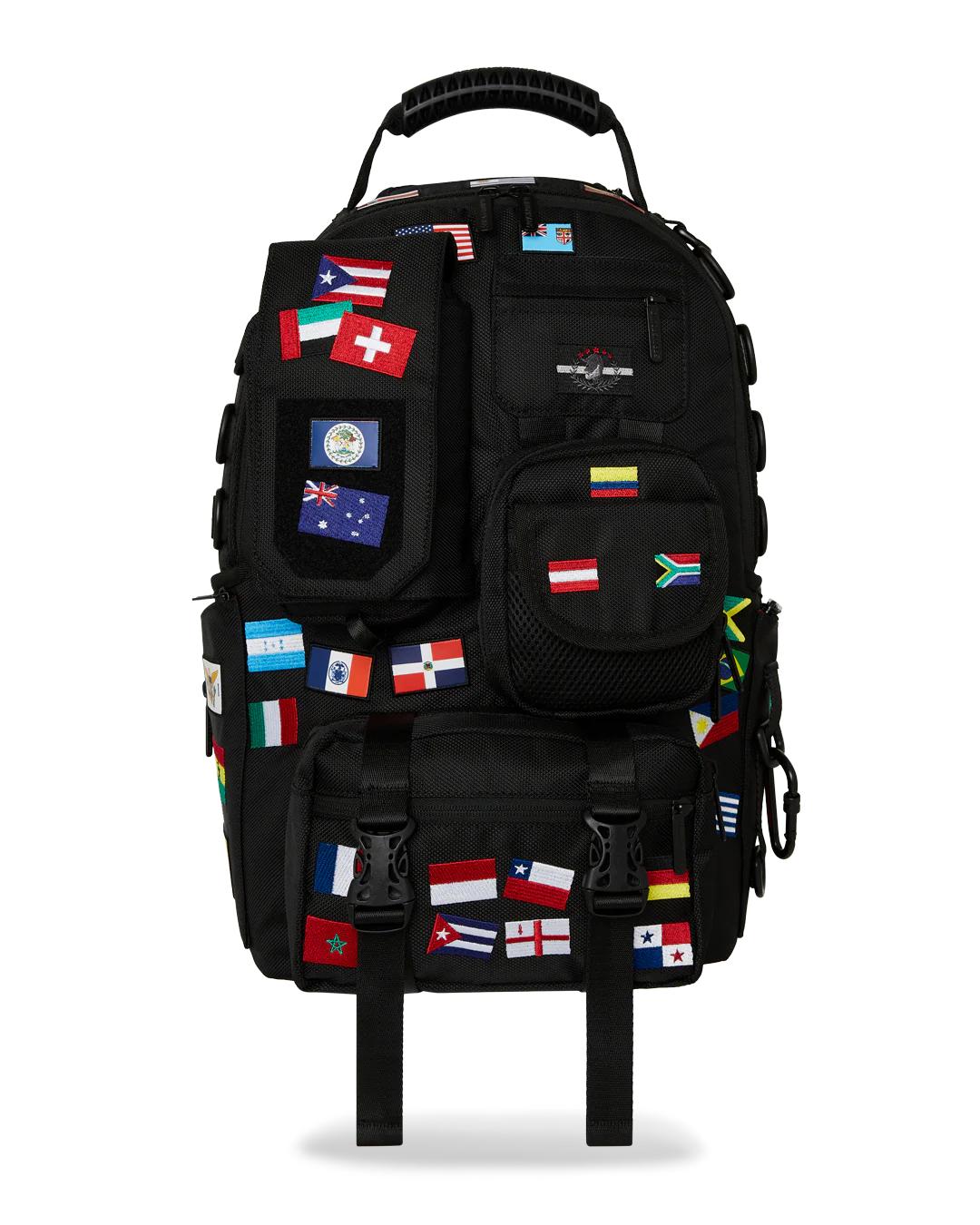 JAMES FIRST CLASS GLOBAL FLAGS SPECIAL OPS CARGO BACKPACK | Sprayground Premium