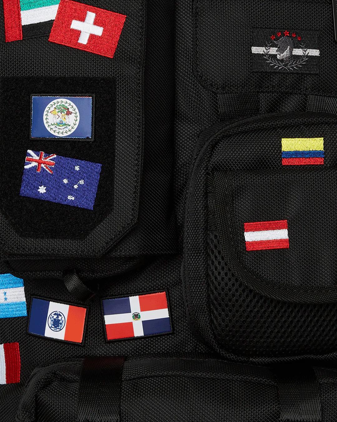 JAMES FIRST CLASS GLOBAL FLAGS SPECIAL OPS CARGO BACKPACK | Sprayground Premium