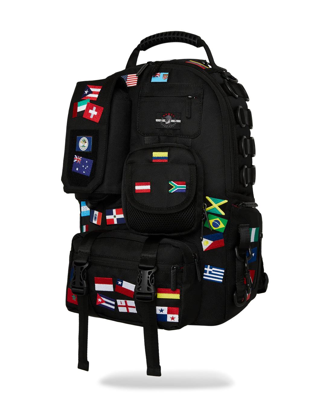 JAMES FIRST CLASS GLOBAL FLAGS SPECIAL OPS CARGO BACKPACK | Sprayground Premium