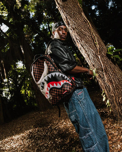 NOOO WAY!!! A REVERSIBLE BACKPACK - PURPLE VELOUR TO OG SHARKS IN PARI | Sprayground Exclusive
