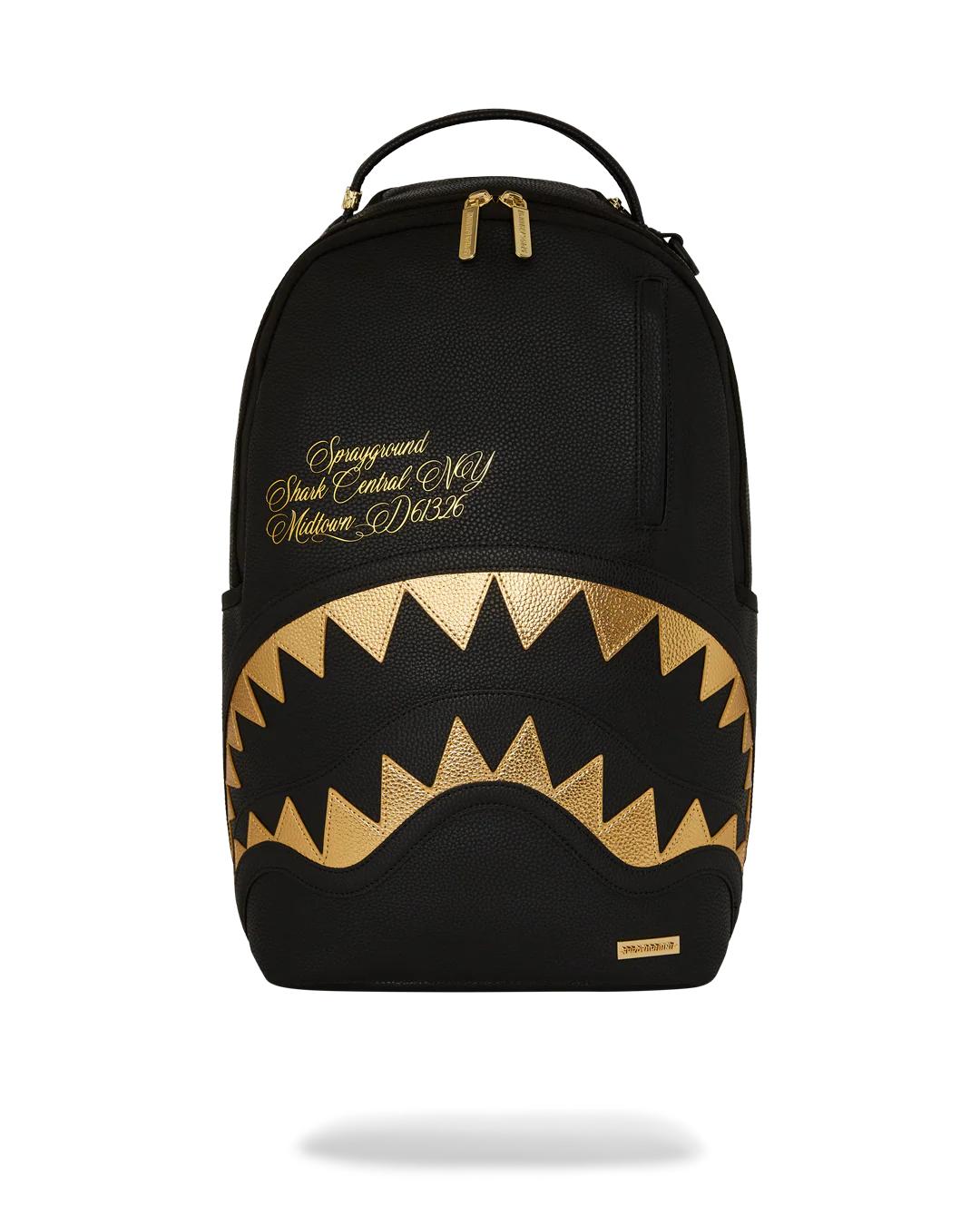SHARK CENTRAL GILDED BITE BACKPACK | Sprayground Latest