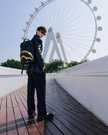 SHARK CENTRAL GILDED BITE BACKPACK | Sprayground Latest
