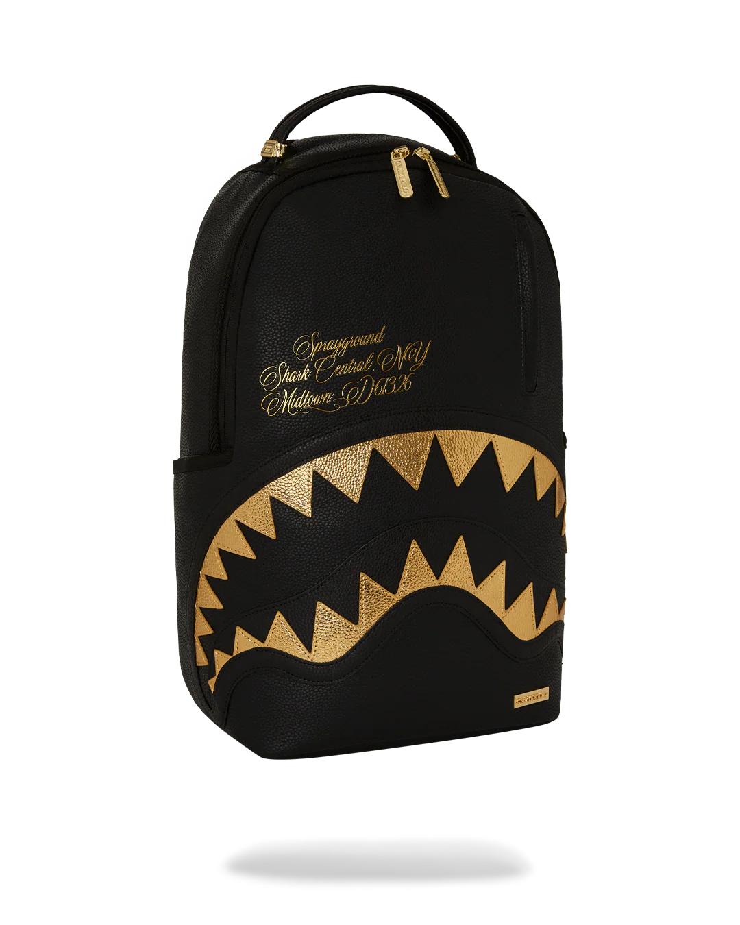 SHARK CENTRAL GILDED BITE BACKPACK | Sprayground Latest