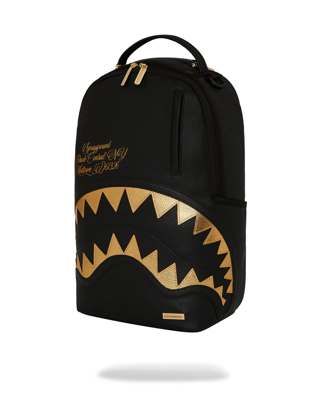 SHARK CENTRAL GILDED BITE BACKPACK | Sprayground Latest