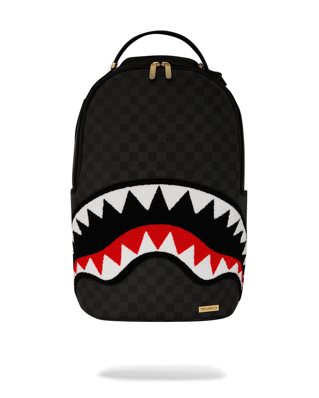 LIGHTS OUT SHARKS IN PARIS CHENILLE SHARK BACKPACK | Sprayground Great Value