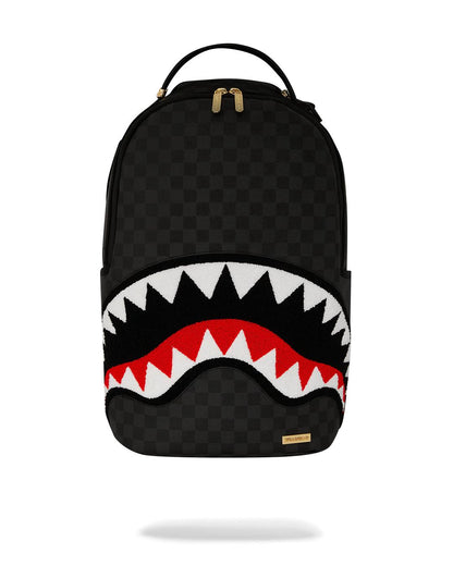 LIGHTS OUT SHARKS IN PARIS CHENILLE SHARK BACKPACK | Sprayground Great Value