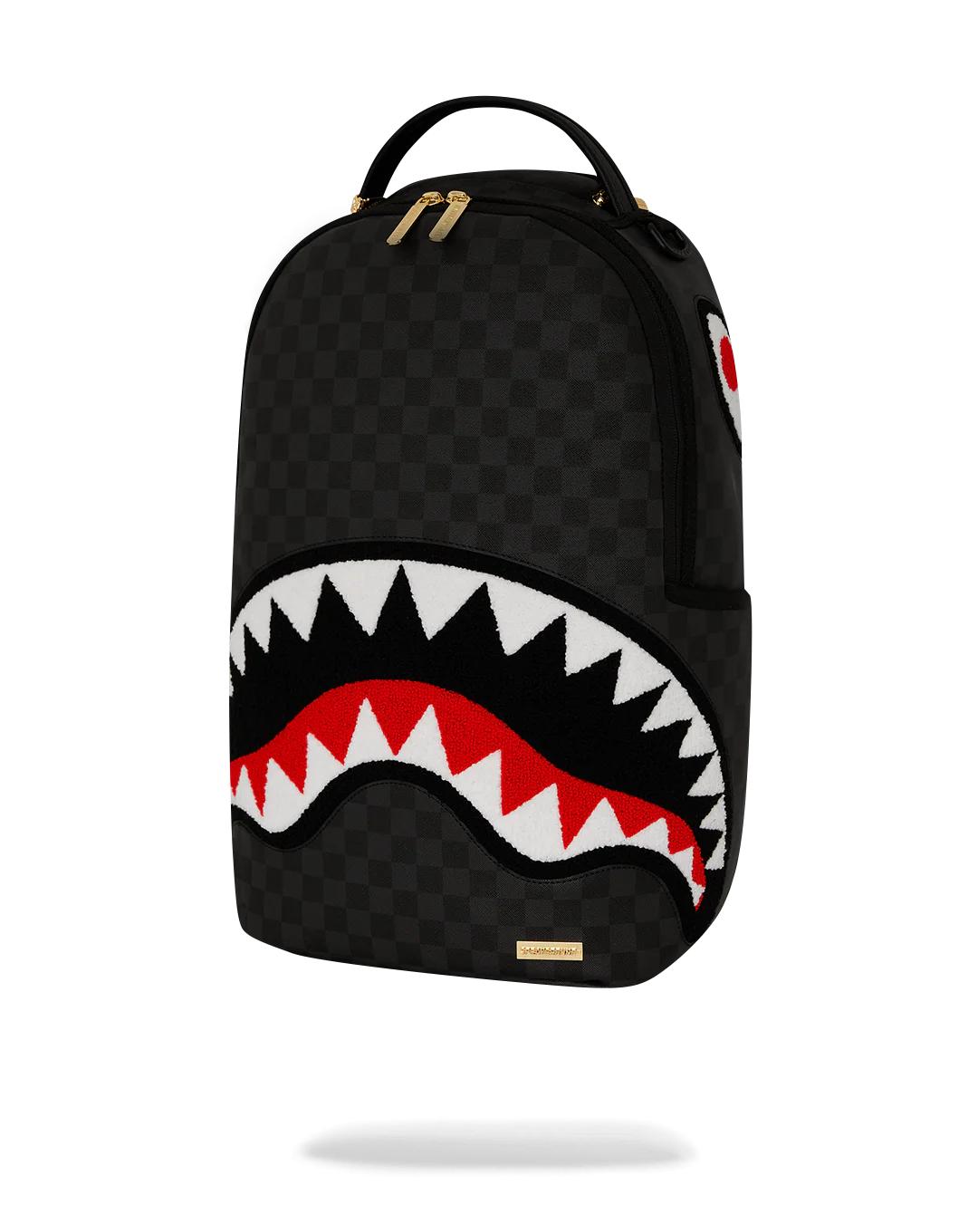 LIGHTS OUT SHARKS IN PARIS CHENILLE SHARK BACKPACK | Sprayground Great Value
