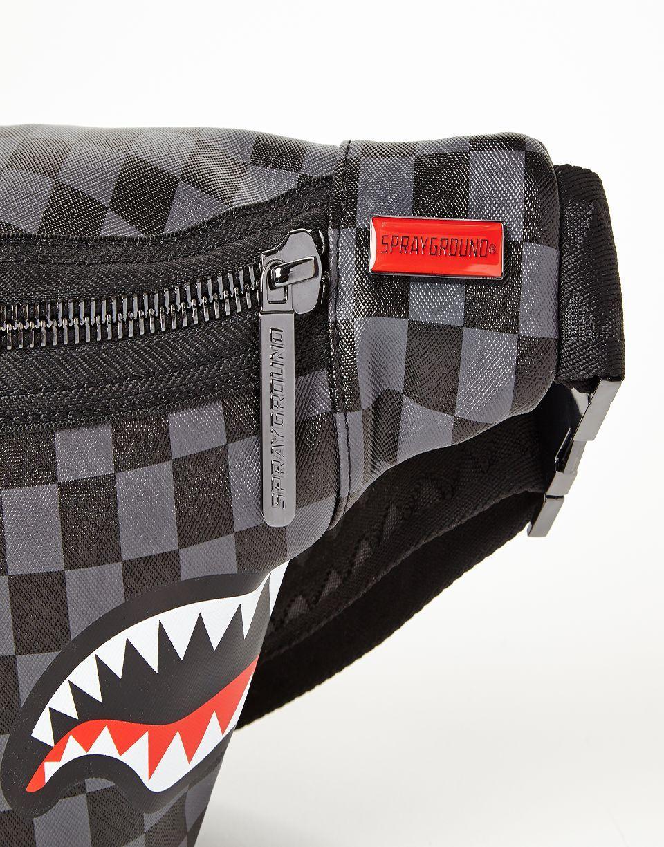 SHARKS IN PARIS (BLACK CHECKERED EDITION) CROSSBODY | Sprayground New
