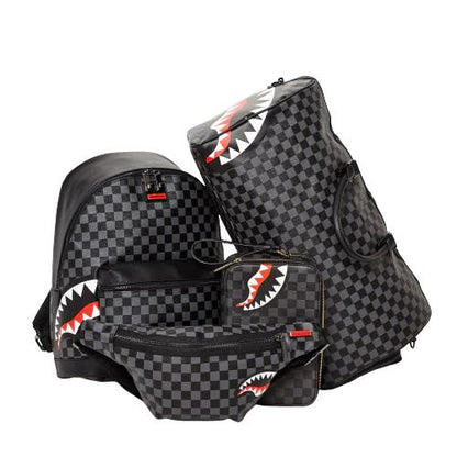 SHARKS IN PARIS (BLACK CHECKERED EDITION) CROSSBODY | Sprayground New