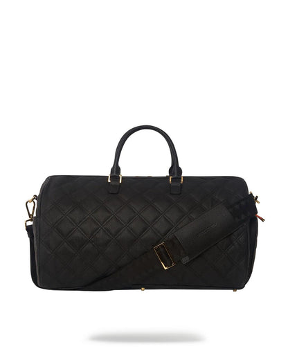 NOIR QUILT GOLD CHAIN SHARK DUFFLE | Sprayground Classic