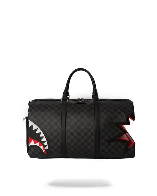 SHARK BITE SHARKS IN PARIS GRAY DUFFLE | Sprayground New