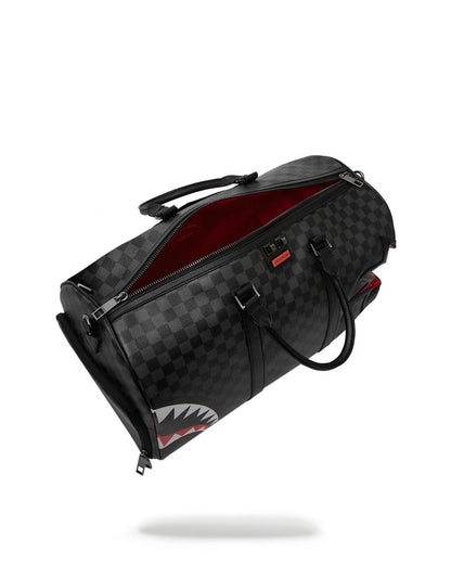 SHARK BITE SHARKS IN PARIS GRAY DUFFLE | Sprayground New