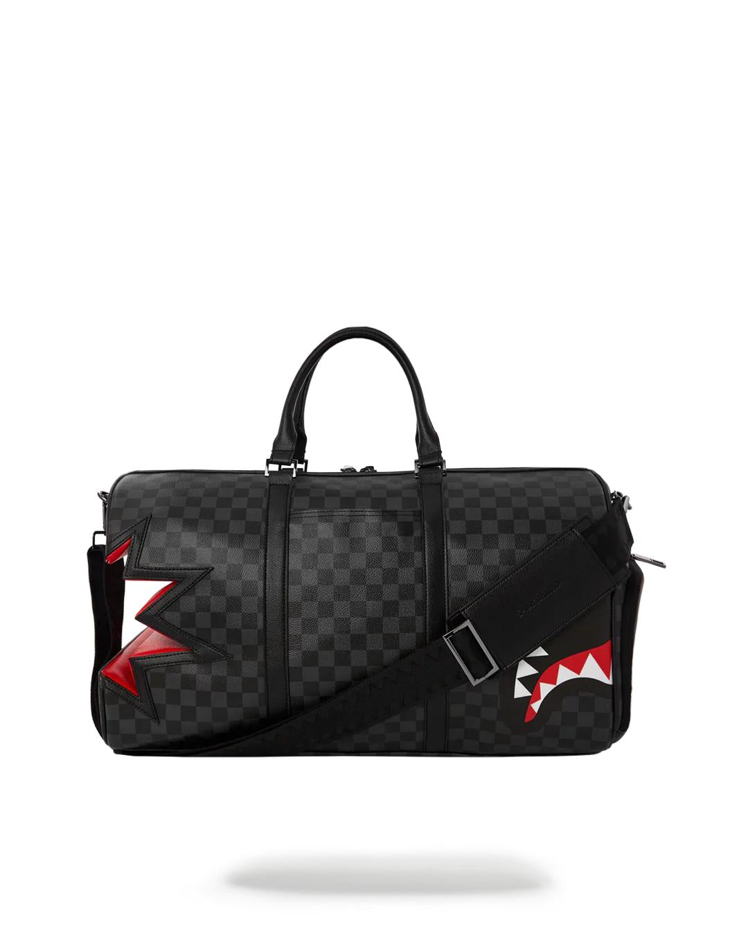 SHARK BITE SHARKS IN PARIS GRAY DUFFLE | Sprayground New