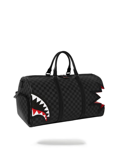 SHARK BITE SHARKS IN PARIS GRAY DUFFLE | Sprayground New