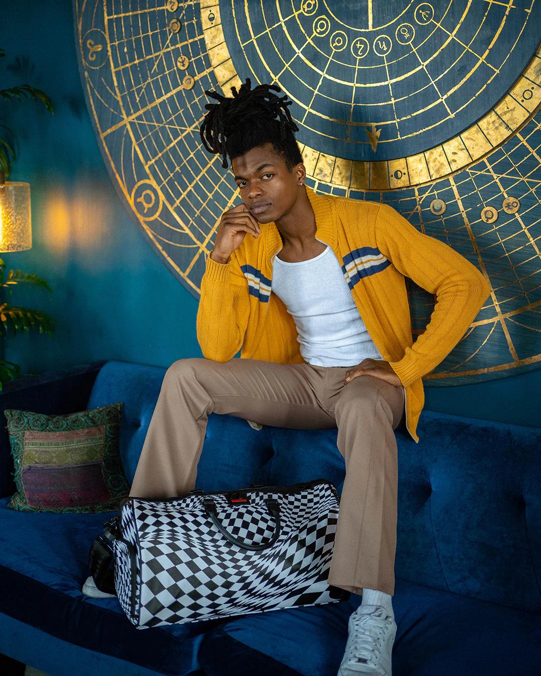 TRIPPY CHECK DUFFLE | Sprayground Premium