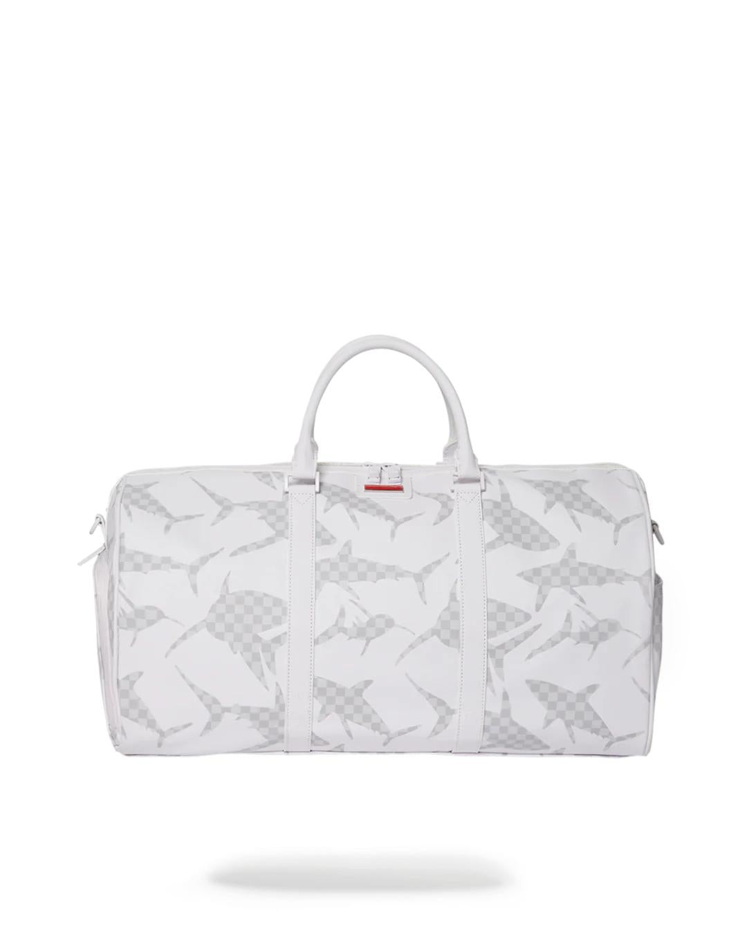 SHARK CHECK (WHITE) DUFFLE | Sprayground New