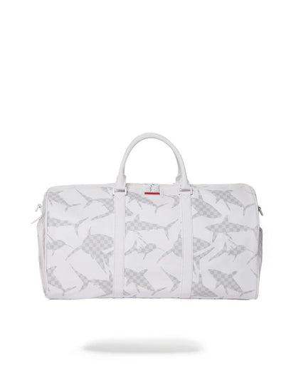 SHARK CHECK (WHITE) DUFFLE | Sprayground New