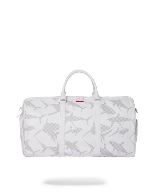 SHARK CHECK (WHITE) DUFFLE | Sprayground New