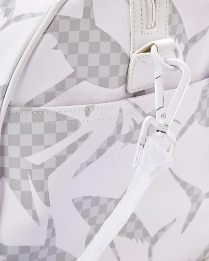 SHARK CHECK (WHITE) DUFFLE | Sprayground New